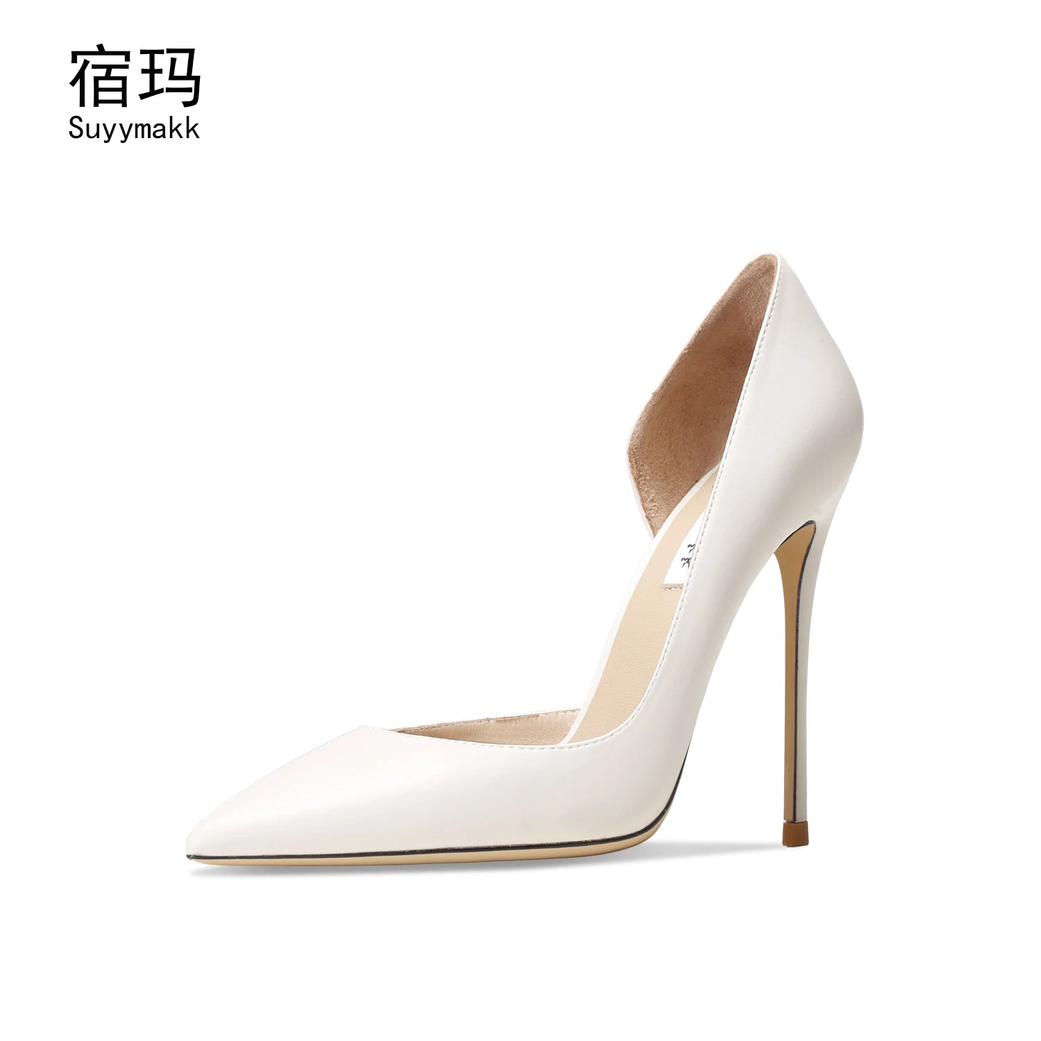 Genuine Leather Heels For Women 2024 Luxury Women's Pumps Spring High Heels Shoes Classics Pumps Fashion Pointed Toe Elegant -