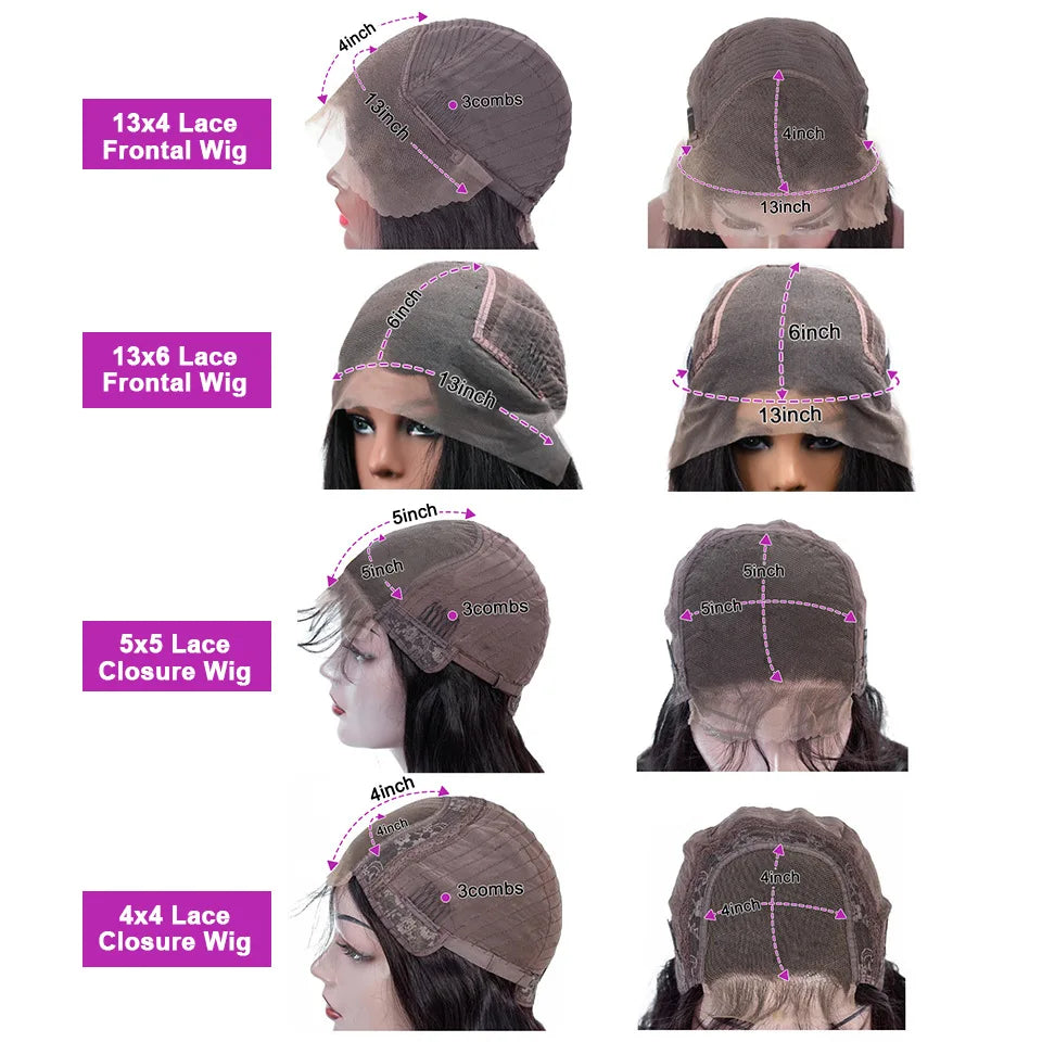 Natural Transparent Lace Front Wig -