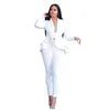 Solid Bow Ruffled Suit -