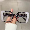 New Personalized Color Blocking square Frame Glasses -
