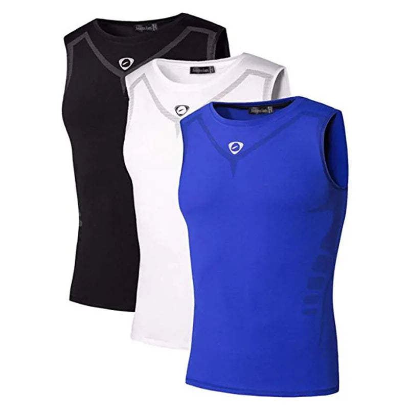 Jeansian 3 Pack Sport Tank Tops Tanktops Sleeveless Shirts Running Grym Workout Fitness LSL3306 PackA -