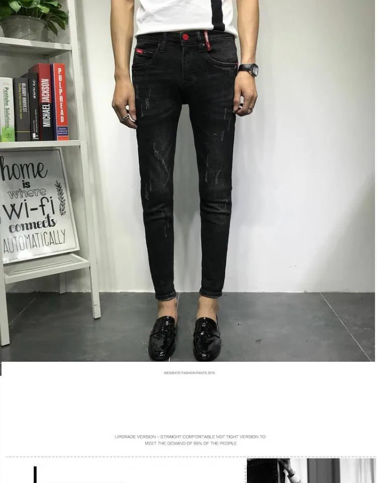 Mens Jeans Slim Fit Skinny -