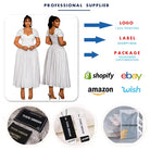 N8072 Plus Size Dresses Women Casual Summer Elegant V-Neck A-line Long Dresses Women African Dresses for Women Clothing -