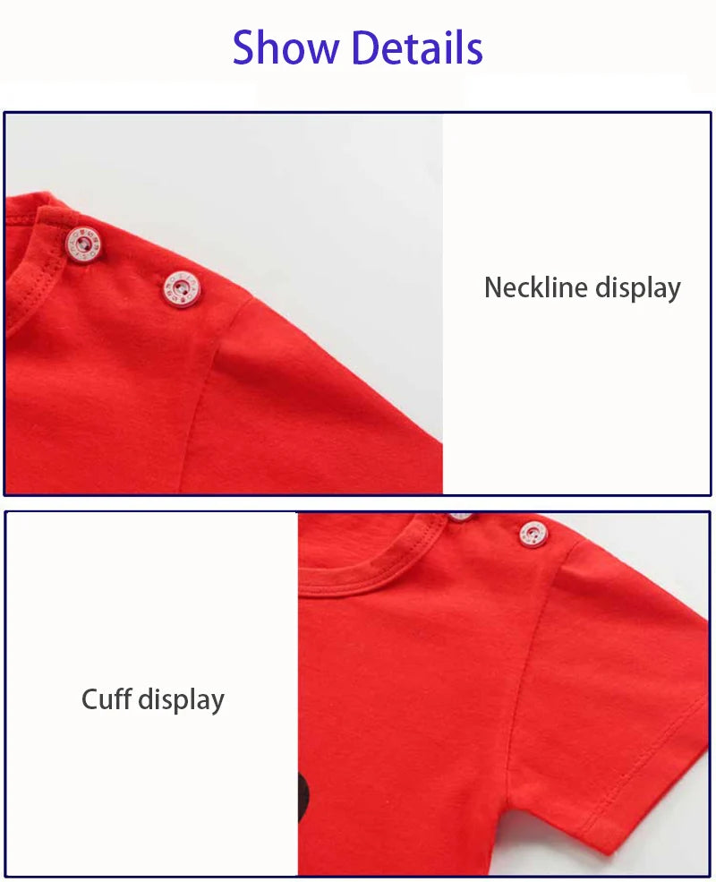 Kids Clothes Set Baby Boy/Girl T-Shirt + Shorts Summer Clothing Cotton Cartoon Casual Boys Tracksuit Children Baby Clothes Set -