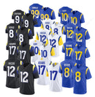 Los Angeles Rams Jeserys 12# Puka Nacua 17# Adams 8# Verse 99# Donald 9#Stafford -
