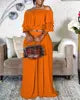Women Ruffle Off Shoulder Tops Plus Size (Wide Leg) -