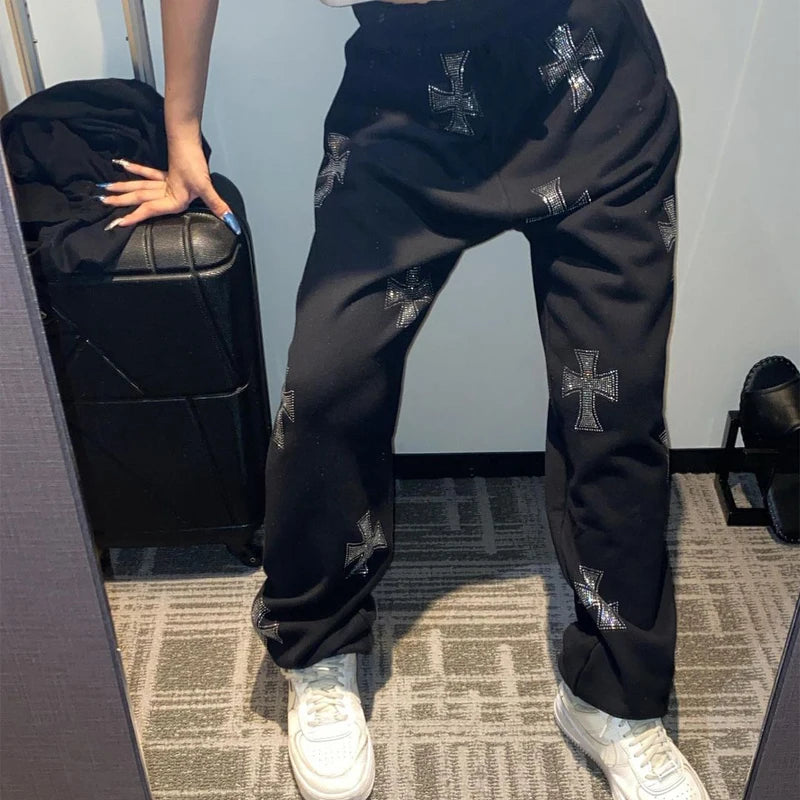 Tracksuit Rhinestone Cross -