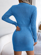 Twist Knit Sweater Dress -