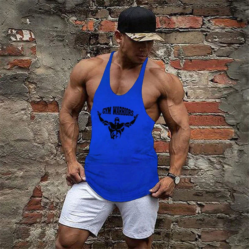Muscle guys Brand Clothing Gym Tank Tops Mens Fitness cotton Clothes Singlets Men Stringer Bodybuilding sleeveless Shirt -