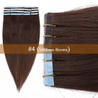 S-noilite Tape In Human Hair Extensions 2.5g/pc Straight Glue In Real Hair Extensions Human Hair Seamless Invisible Double Sides -
