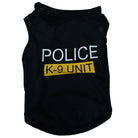 Dress your pup in style with this adorable pet vest police-themed puppy t-shirt—a cute and fashionable addition to your pet's wardrobe! -