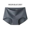 Wholesale Woman Ice Silk Panty Solid Mid-waist Seamless Laser Cut Not-trace Panty Underwear One-piece Traceless Panties -