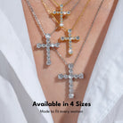 1.4ct Moissanite Diamond Cross -