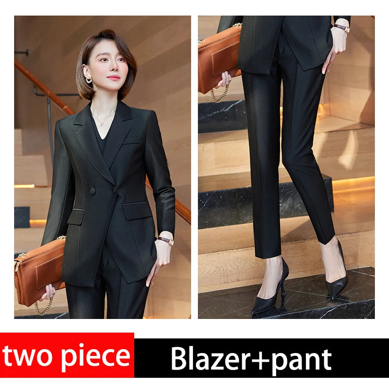 Lady Formal Trouser Office Business Pants Wear Woman Suit -