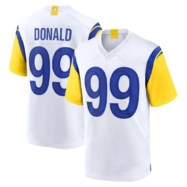 Los Angeles Rams Jeserys 12# Puka Nacua 17# Adams 8# Verse 99# Donald 9#Stafford -