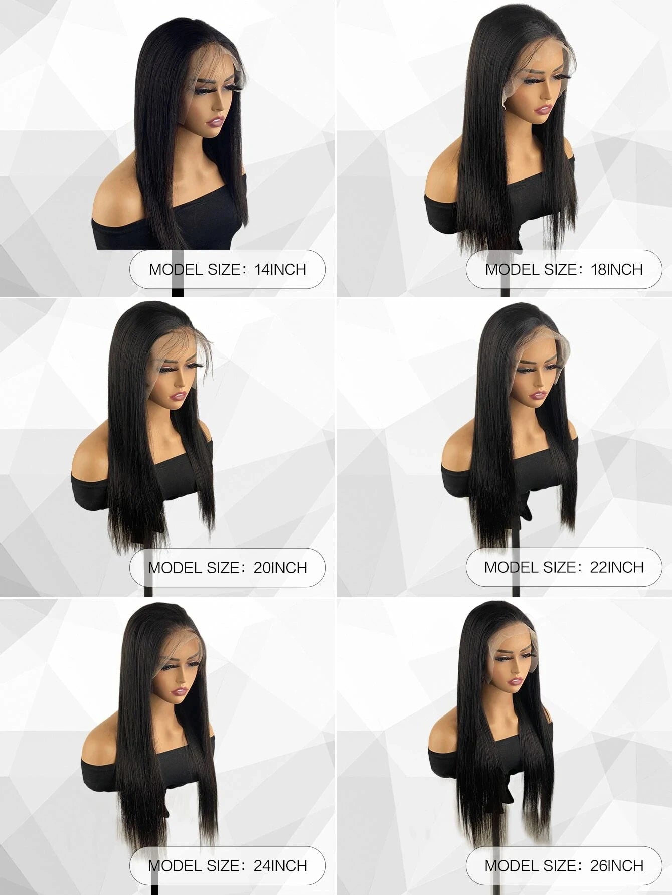 Natural Transparent Lace Front Wig -