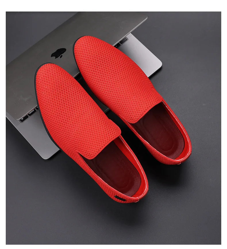 Step out in style with these fashion-forward men's loafers. Crafted from high-quality and genuine materials, these slip-on shoes are perfect for all occasions, offering comfort and sophistication in every step. -