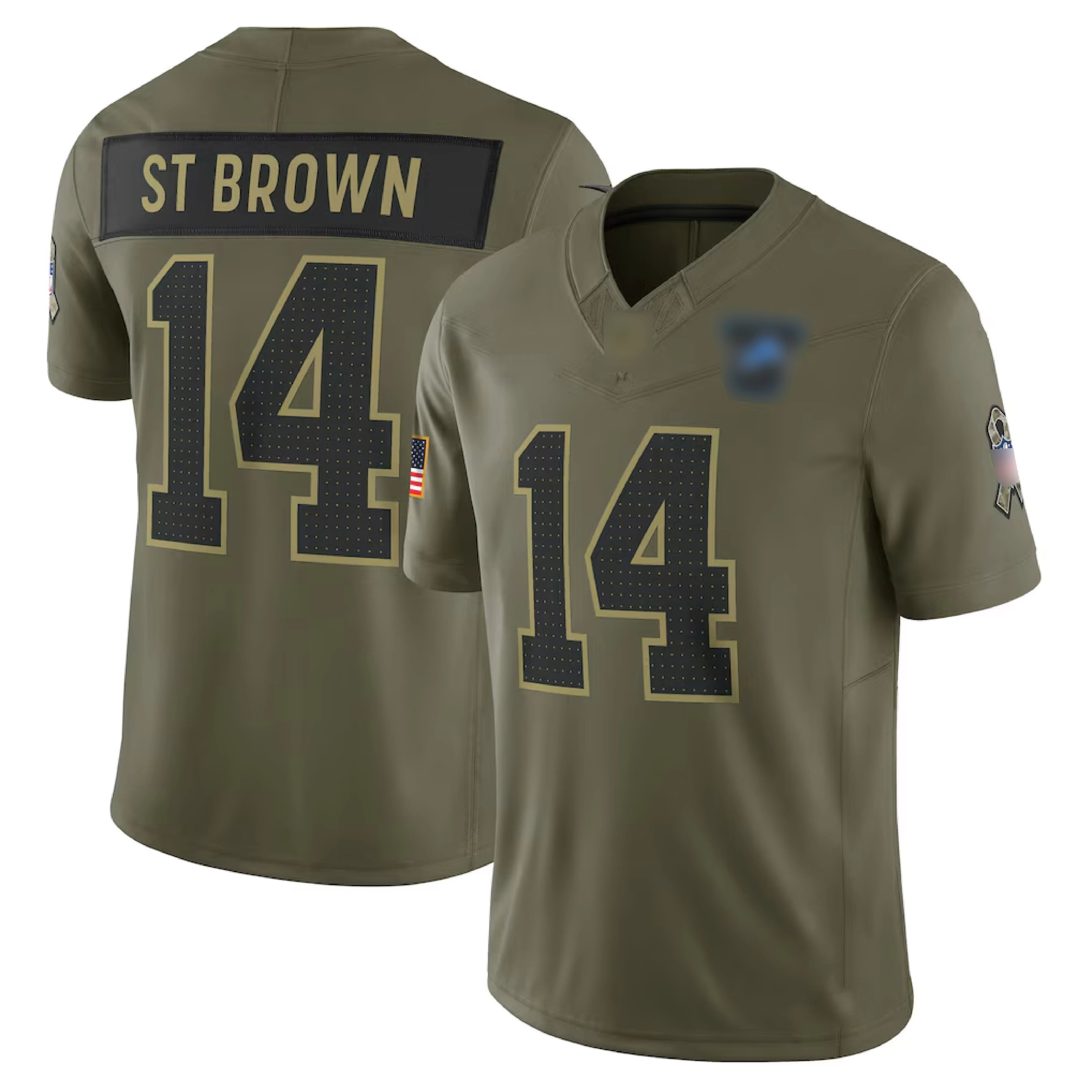 Salute to Service Jersey Barkley Mahomes Purdy Barkley Gibbs Allen Stroud -