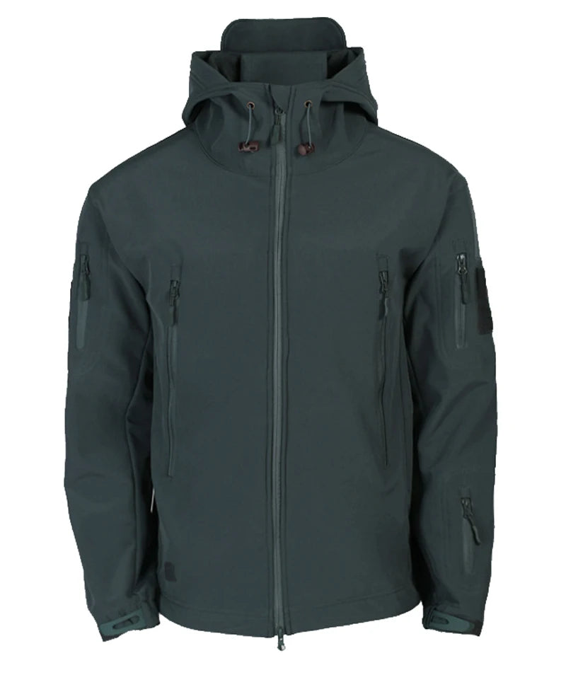 Stay prepared for any weather conditions with this tactical windproof and waterproof jacket for men. This versatile and durable jacket is perfect for outdoor activities and ensuring optimal protection from the elements. -