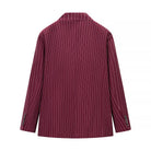 Women's Double-Breasted Striped Suit -