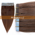 S-noilite Tape In Human Hair Extensions 2.5g/pc Straight Glue In Real Hair Extensions Human Hair Seamless Invisible Double Sides -