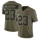 Salute to Service Jersey Barkley Mahomes Purdy Barkley Gibbs Allen Stroud -