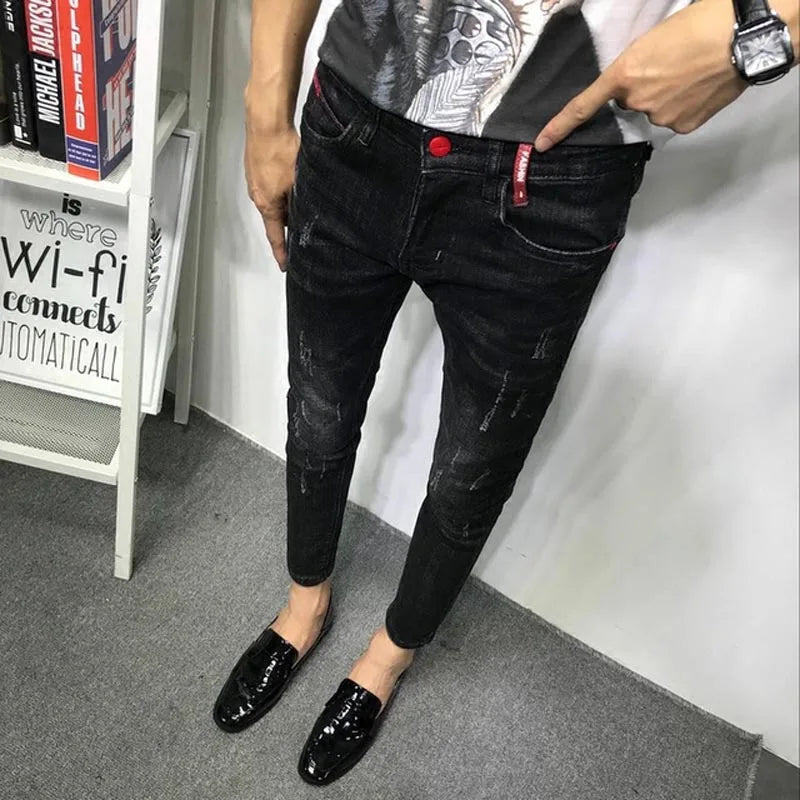 Mens Jeans Slim Fit Skinny -