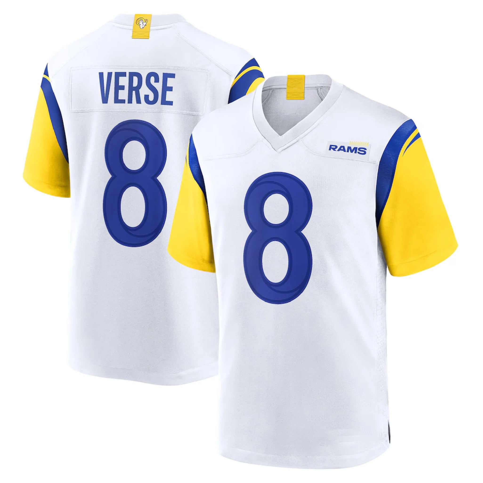 Los Angeles Rams Jeserys 12# Puka Nacua 17# Adams 8# Verse 99# Donald 9#Stafford -