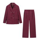 Women's Double-Breasted Striped Suit -