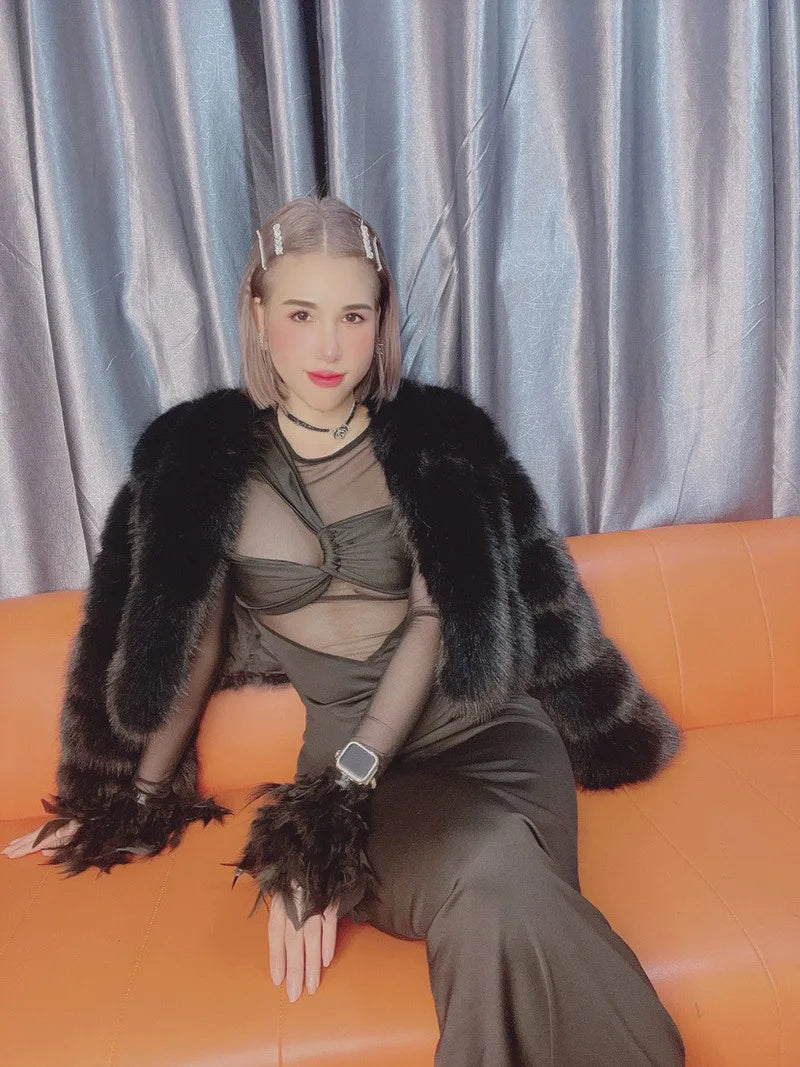 Knitted Fur Coat -