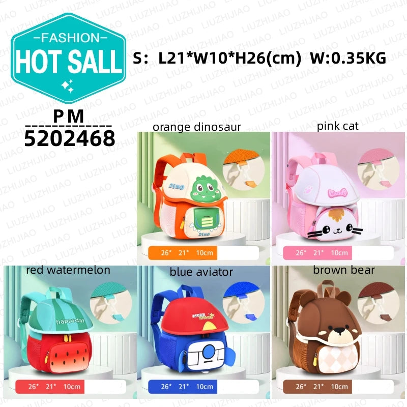 New Kindergarten Schoolbag Cute Little Hat Children Go Out to Play Anti-lost Backpack Good Quality School Backpacks 2024 -