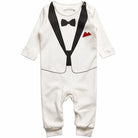 Dress your little gentleman in style with this cotton formal romper—perfect for baby boys who love to look sharp and charming! -