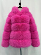 Fox Fur With Hood -