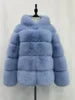Fox Fur With Hood -