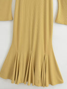 Horn Sleeve Fishtail Dress -