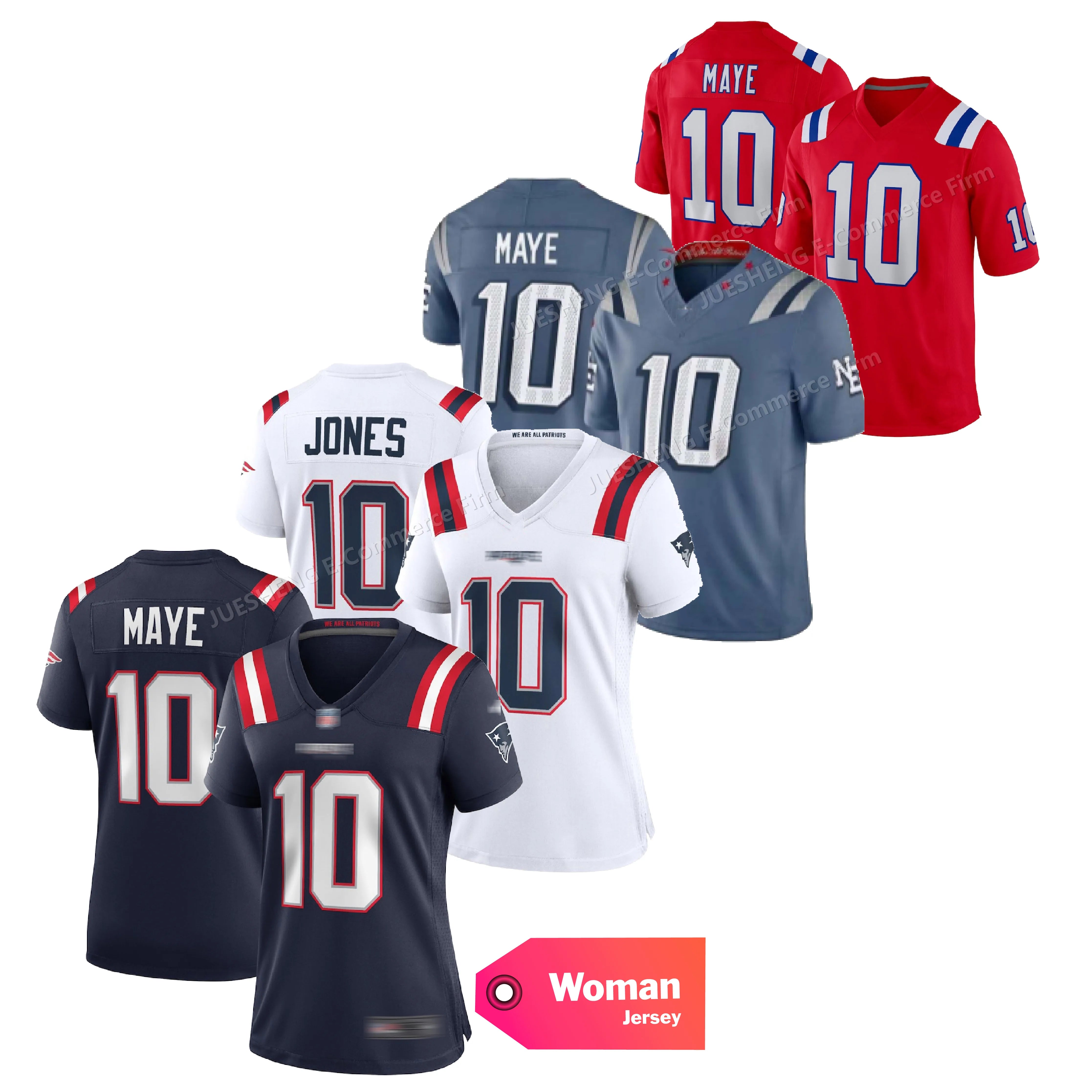 Women's Jersey New England 10 Derek Maye Stitched -