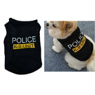 Dress your pup in style with this adorable pet vest police-themed puppy t-shirt—a cute and fashionable addition to your pet's wardrobe! -