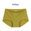 Wholesale Woman Ice Silk Panty Solid Mid-waist Seamless Laser Cut Not-trace Panty Underwear One-piece Traceless Panties -