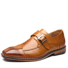 Italian Loafers for Men - Leather Slip-On Dress Shoes -