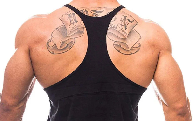 Muscle guys Brand Clothing Gym Tank Tops Mens Fitness cotton Clothes Singlets Men Stringer Bodybuilding sleeveless Shirt -