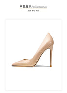 Genuine Leather Heels For Women 2024 Luxury Women's Pumps Spring High Heels Shoes Classics Pumps Fashion Pointed Toe Elegant -