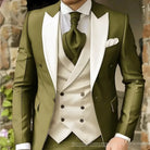 Slim Fit Suit for Men - Elegant 3 Piece Wedding Tuxedo Set -