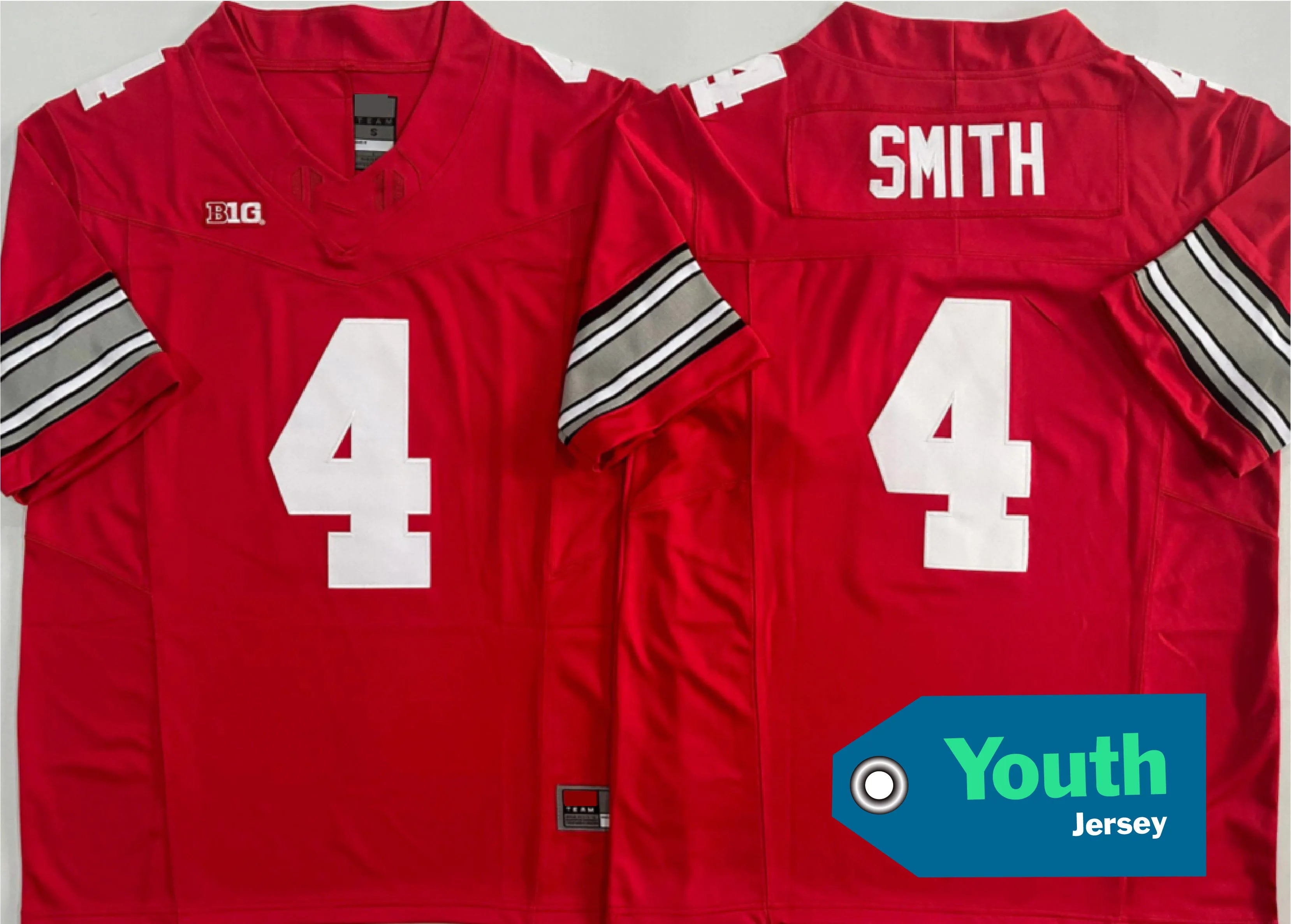 Youth Jerseys College American Football Ohio State 10#Sayin 2#DOWNS 4#SMITH 1#JUDKINS 7#STROUD Stitched Jerseys -