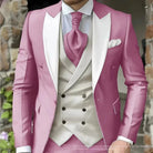 Slim Fit Suit for Men - Elegant 3 Piece Wedding Tuxedo Set -