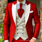 Slim Fit Suit for Men - Elegant 3 Piece Wedding Tuxedo Set -