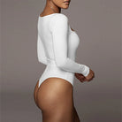 Women's Square Neck Long Sleeve Bodysuit -