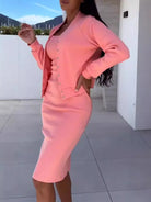 Cardigan Two Piece Set -
