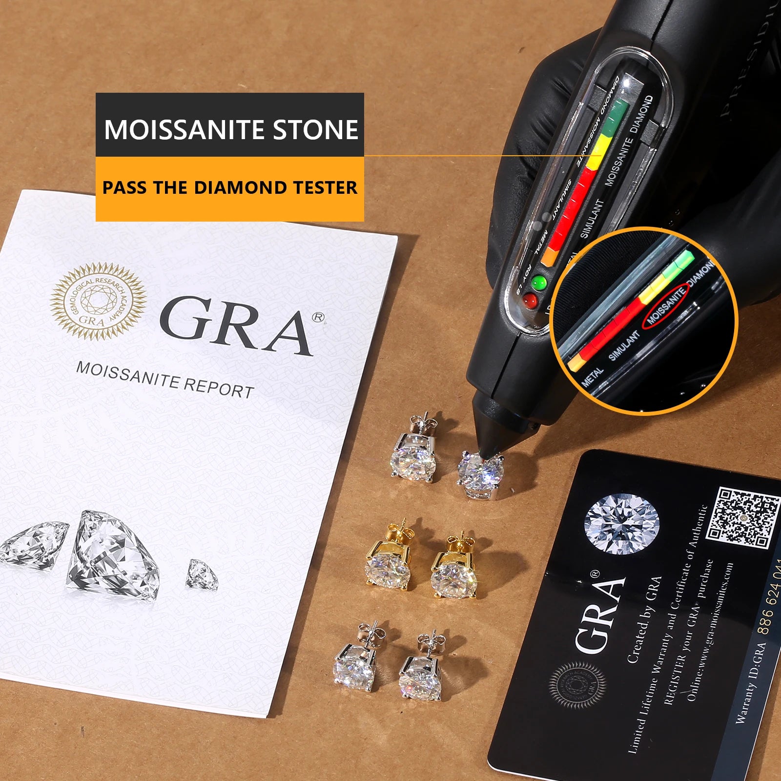 3mm-10mm Classic Mossanite Earrings -