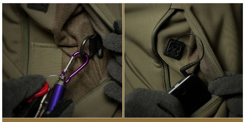 Stay prepared for any weather conditions with this tactical windproof and waterproof jacket for men. This versatile and durable jacket is perfect for outdoor activities and ensuring optimal protection from the elements. -