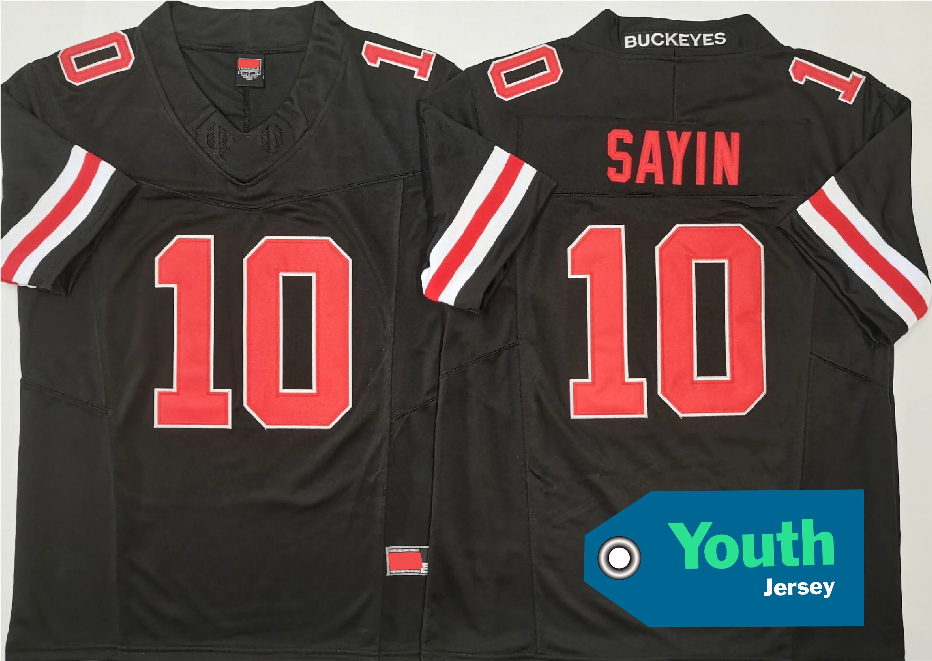 Youth Jerseys College American Football Ohio State 10#Sayin 2#DOWNS 4#SMITH 1#JUDKINS 7#STROUD Stitched Jerseys -